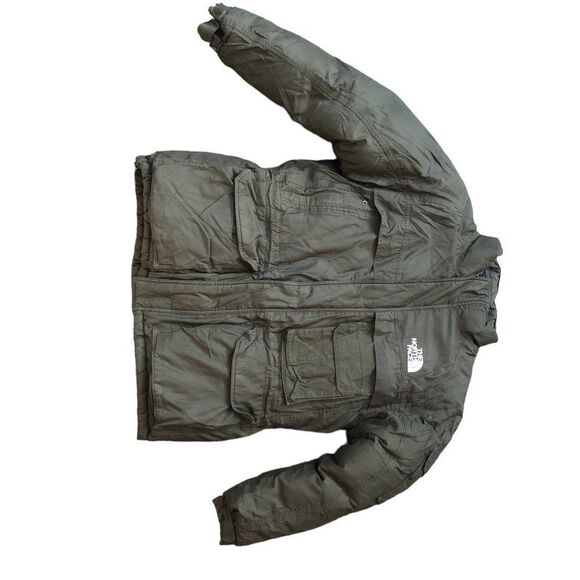 Vintage The North Face Hyvent Goose Down Jacket Large Green - Picture 4 of 16